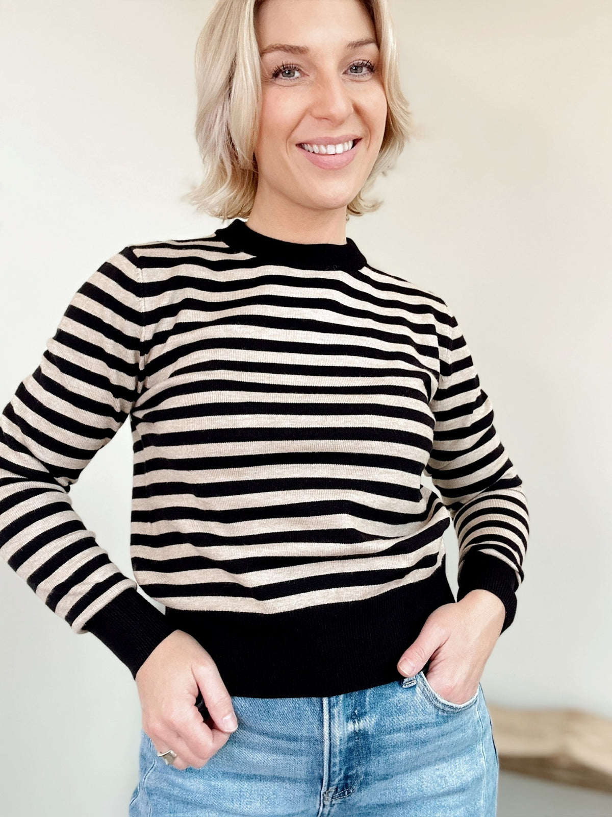 McKinley Stripped Crop Sweater