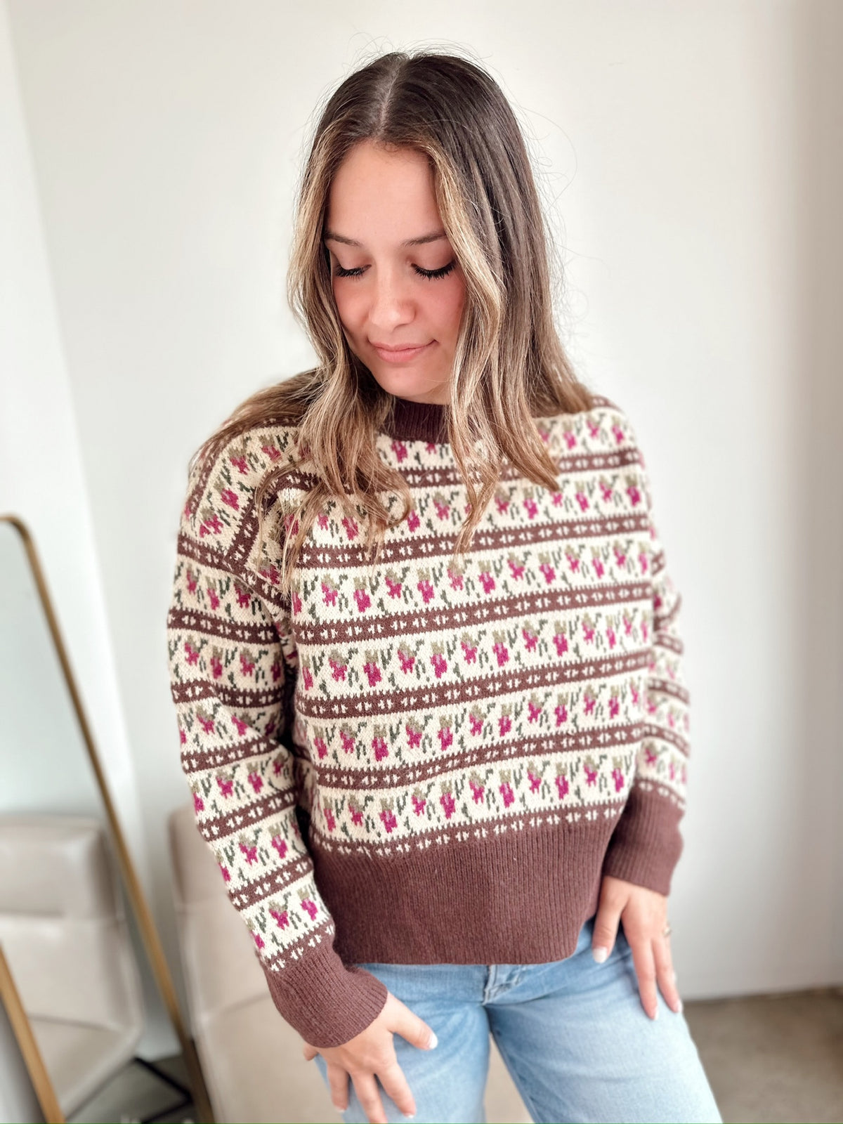 Sable Knit Sweater Mocha