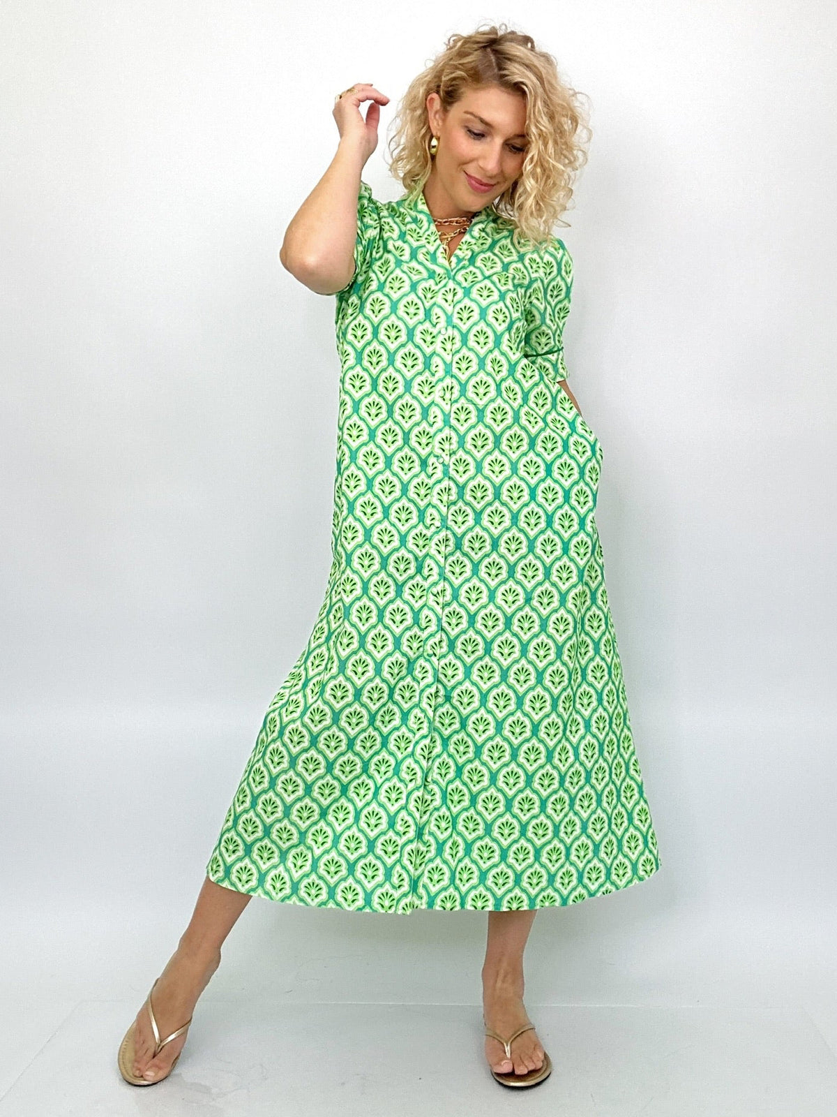 Shanna Printed Midi Dress