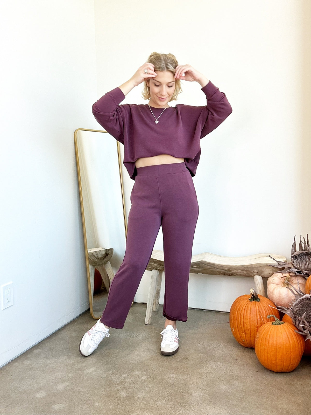 Shelley Sweatshirt Dark Plum