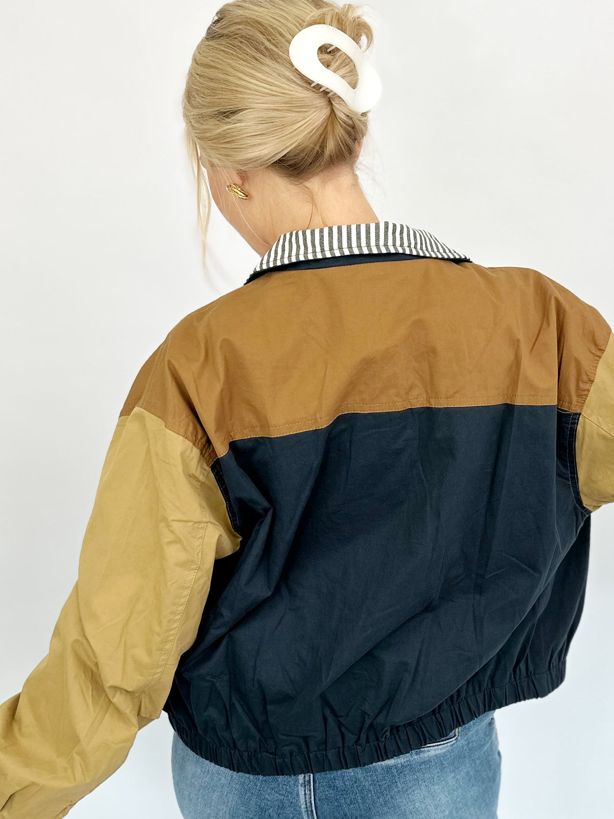 Hallie Colorblock Bomber Jacket