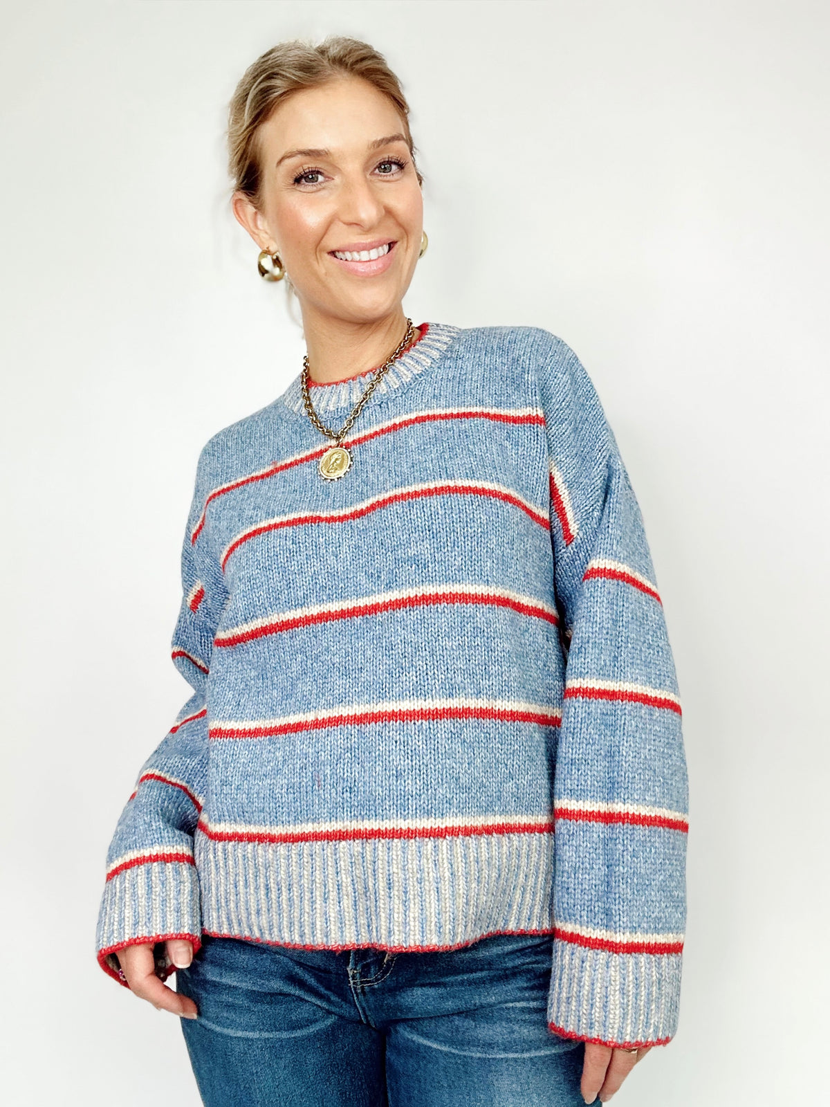 Alicia Stripe Sweater