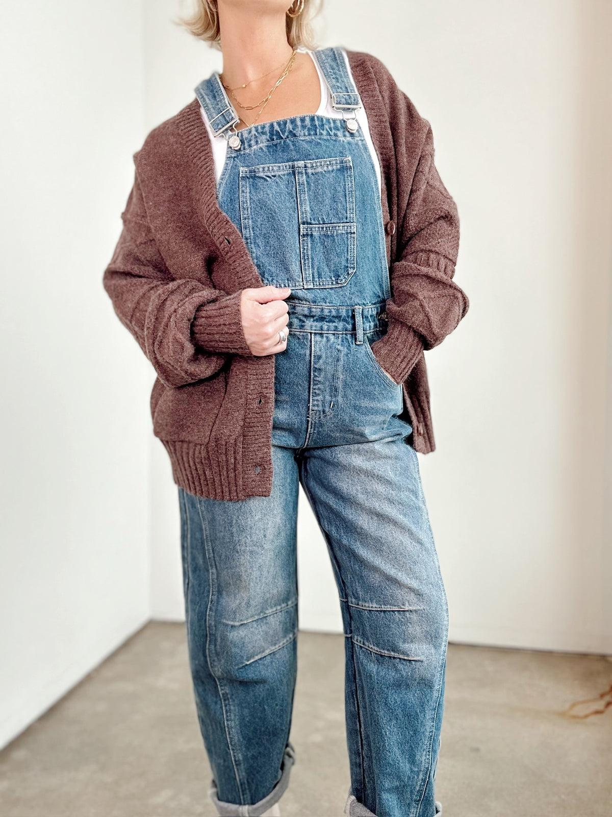 Rylie Denim Overall Denim