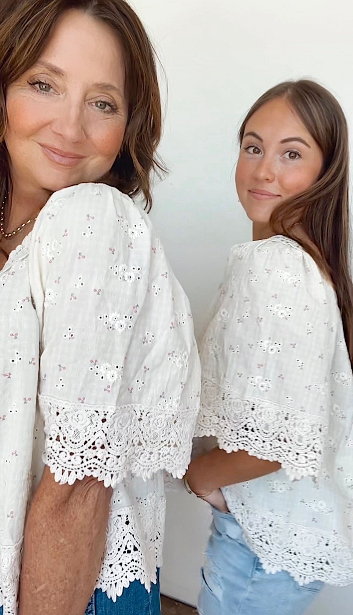 Betsy Flower Eyelet &amp; Lace Top