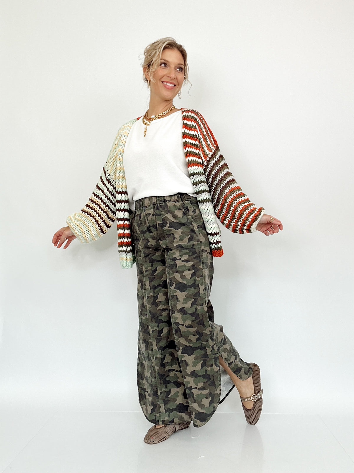 Nyla Tulip Washed Jeans Camo