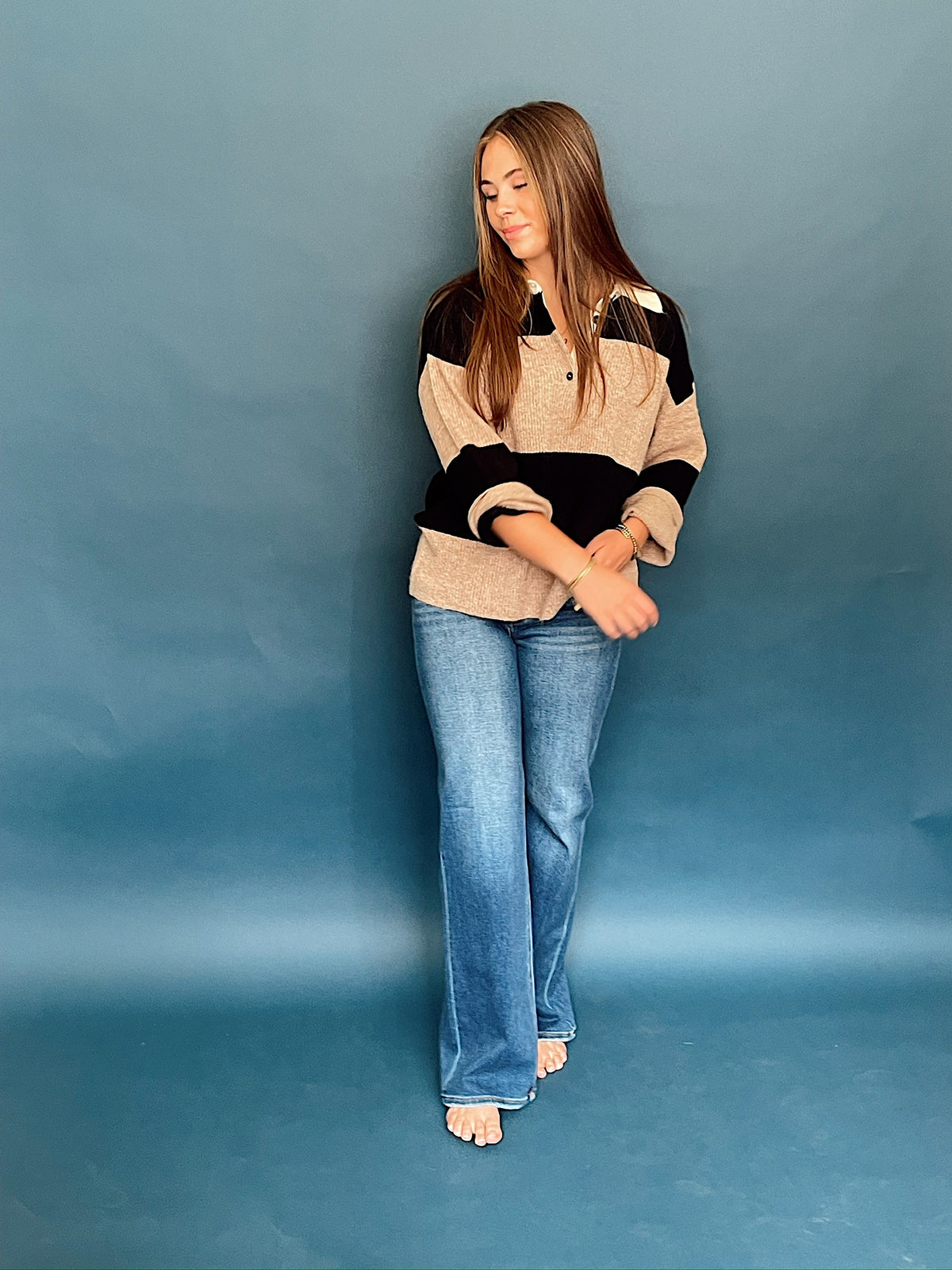 Anne High Rise Straight Jeans