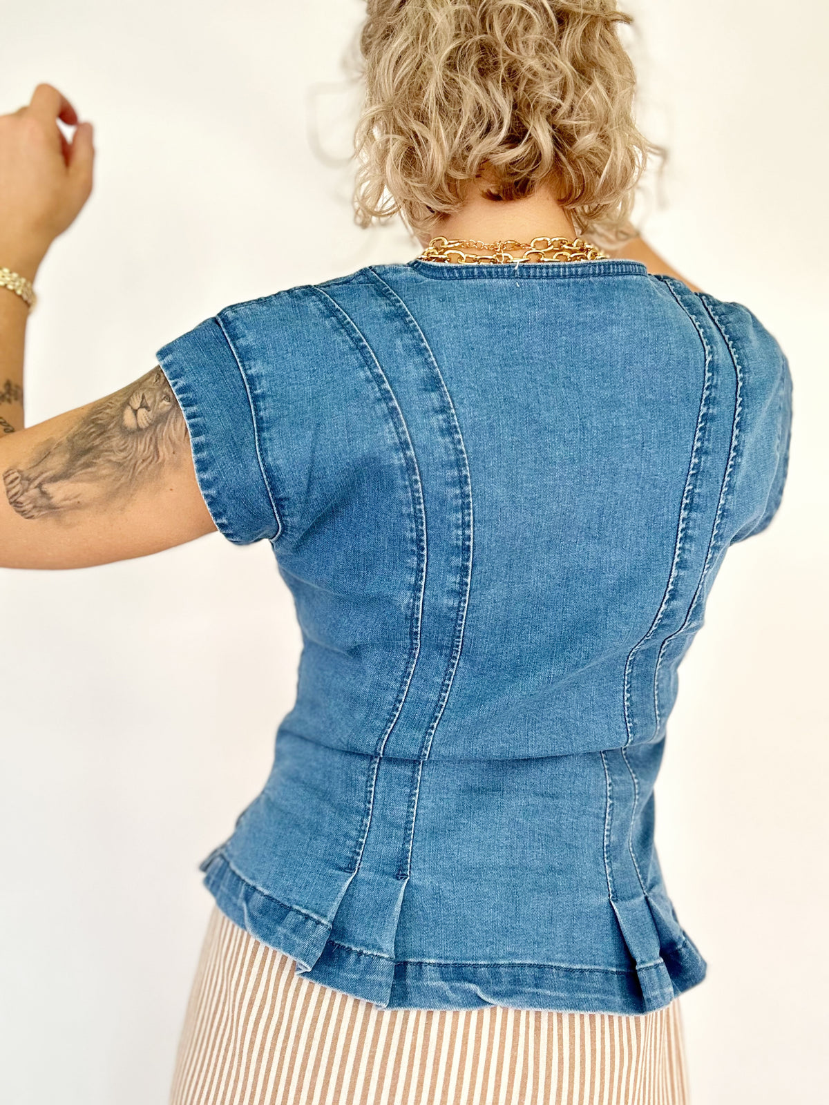 Lainey Denim Top