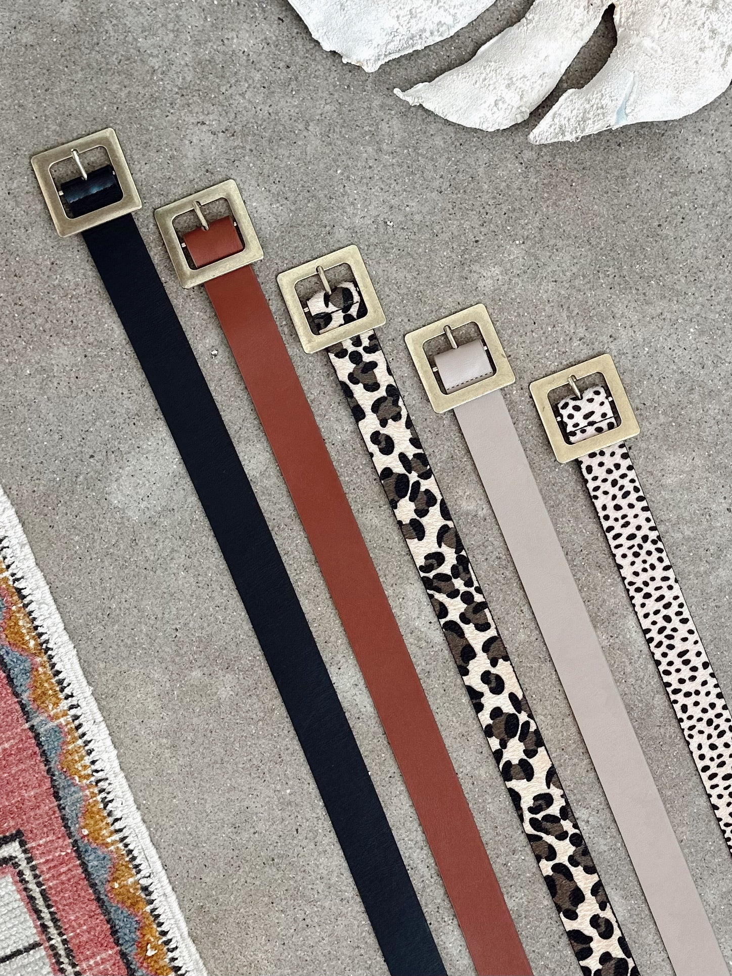 Classic Square Buckle Belt