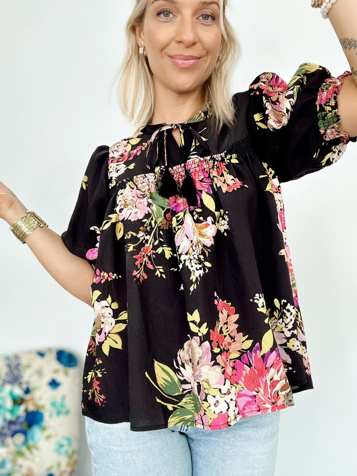 Mandy Floral Print Blouse