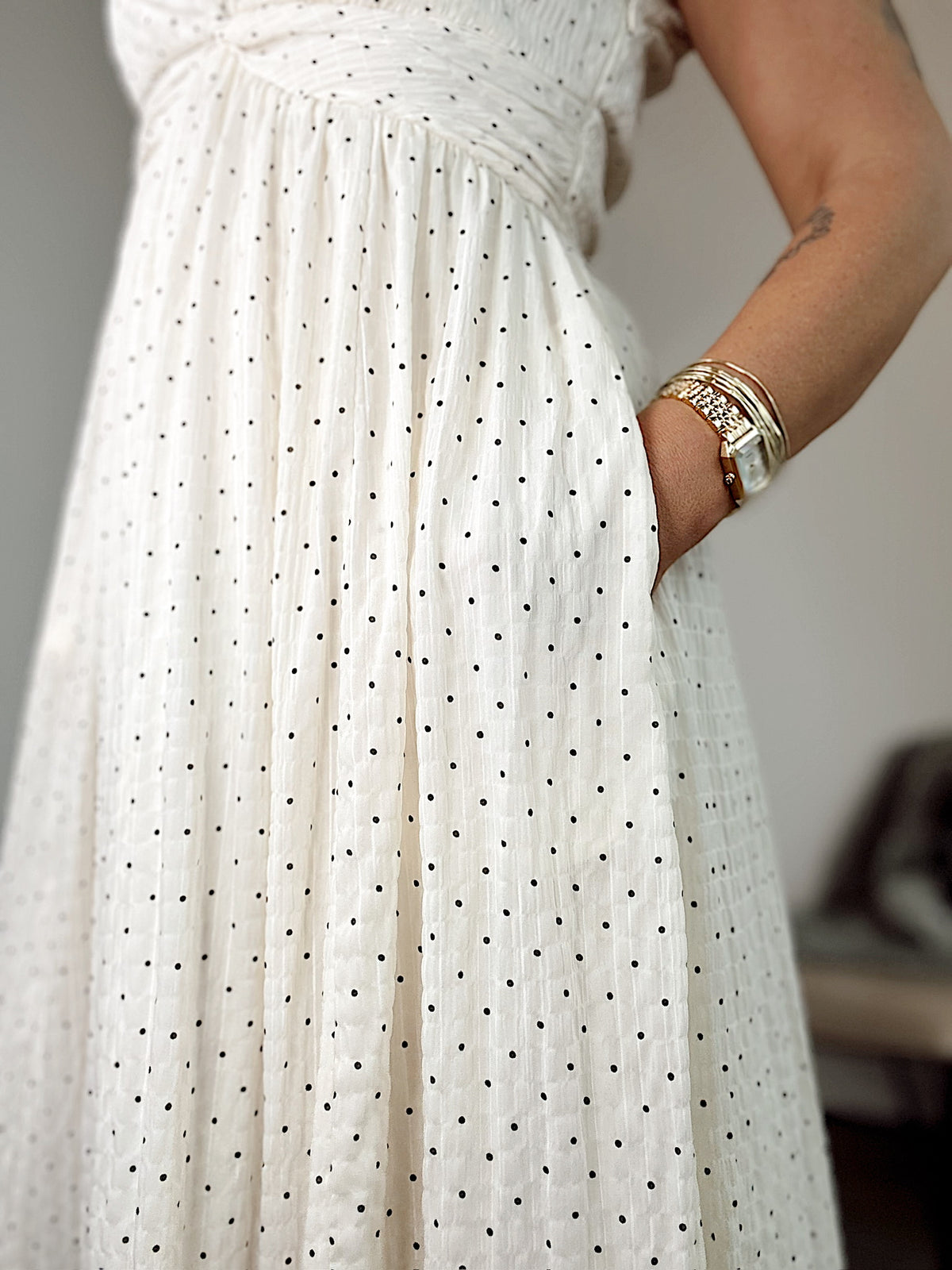 June Polka Dot Maxi Dress