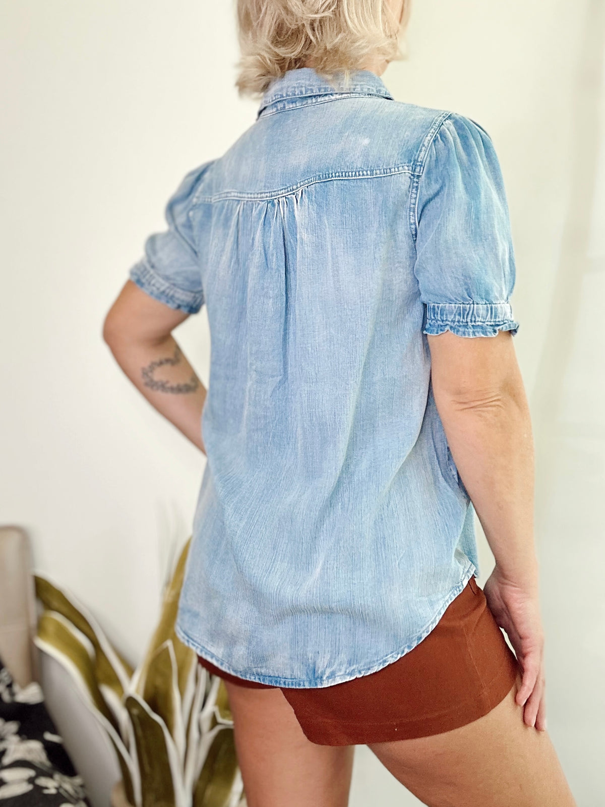 Trish Tencel Puff Sleeve Shirt