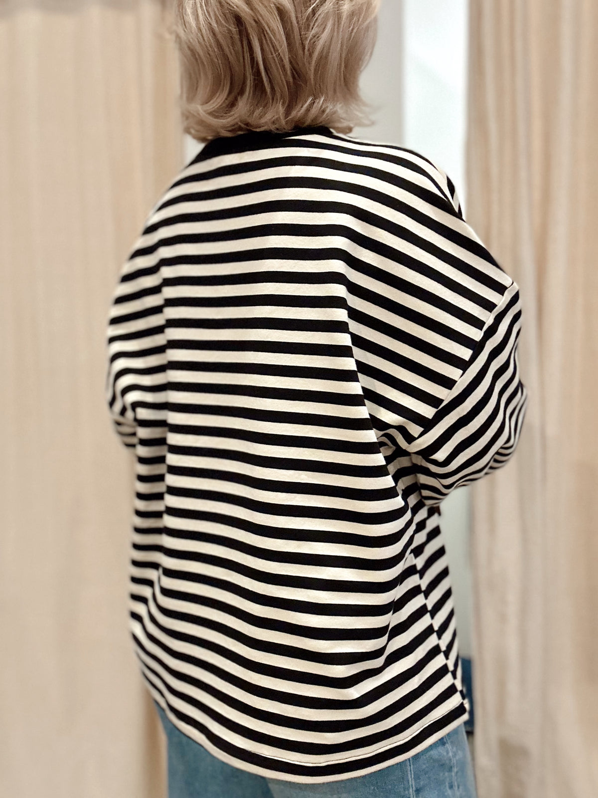 Andie Striped Oversized Top