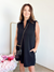 Adley Sleeveless V- Neck Mini Dress Black