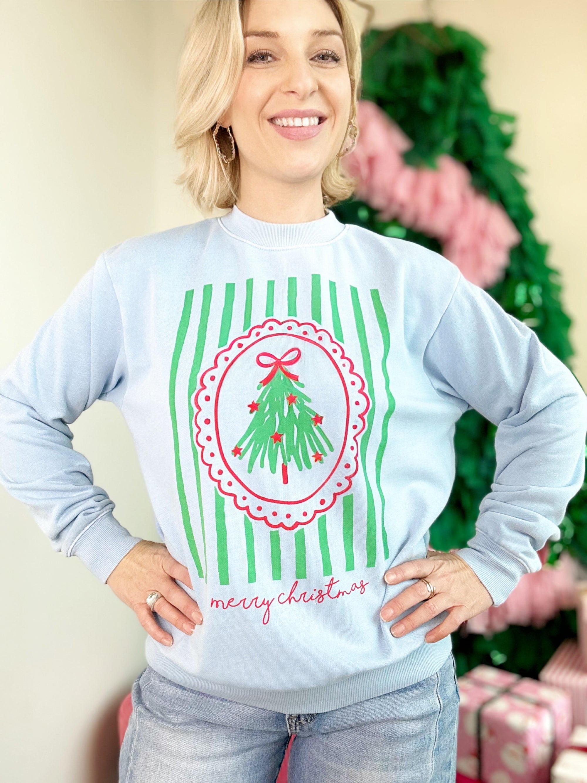 Merry Christmas Graphic Sweatshirt