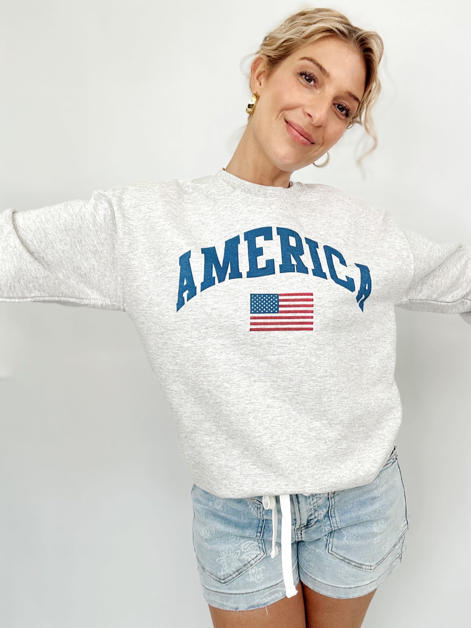 America Flag Sweatshirt