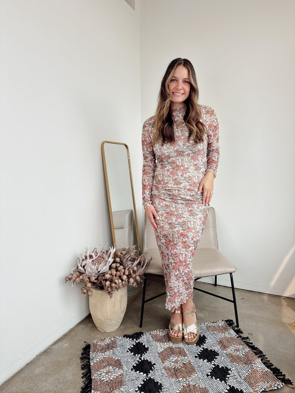 Hayden Floral Midi Dress