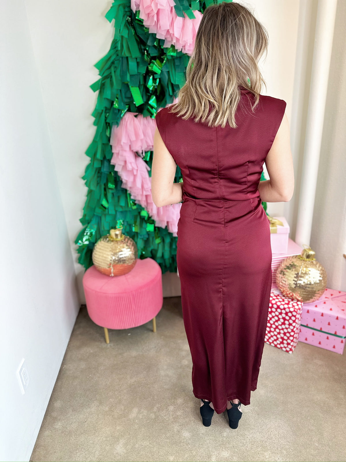 Natalia Mock Neck Dress