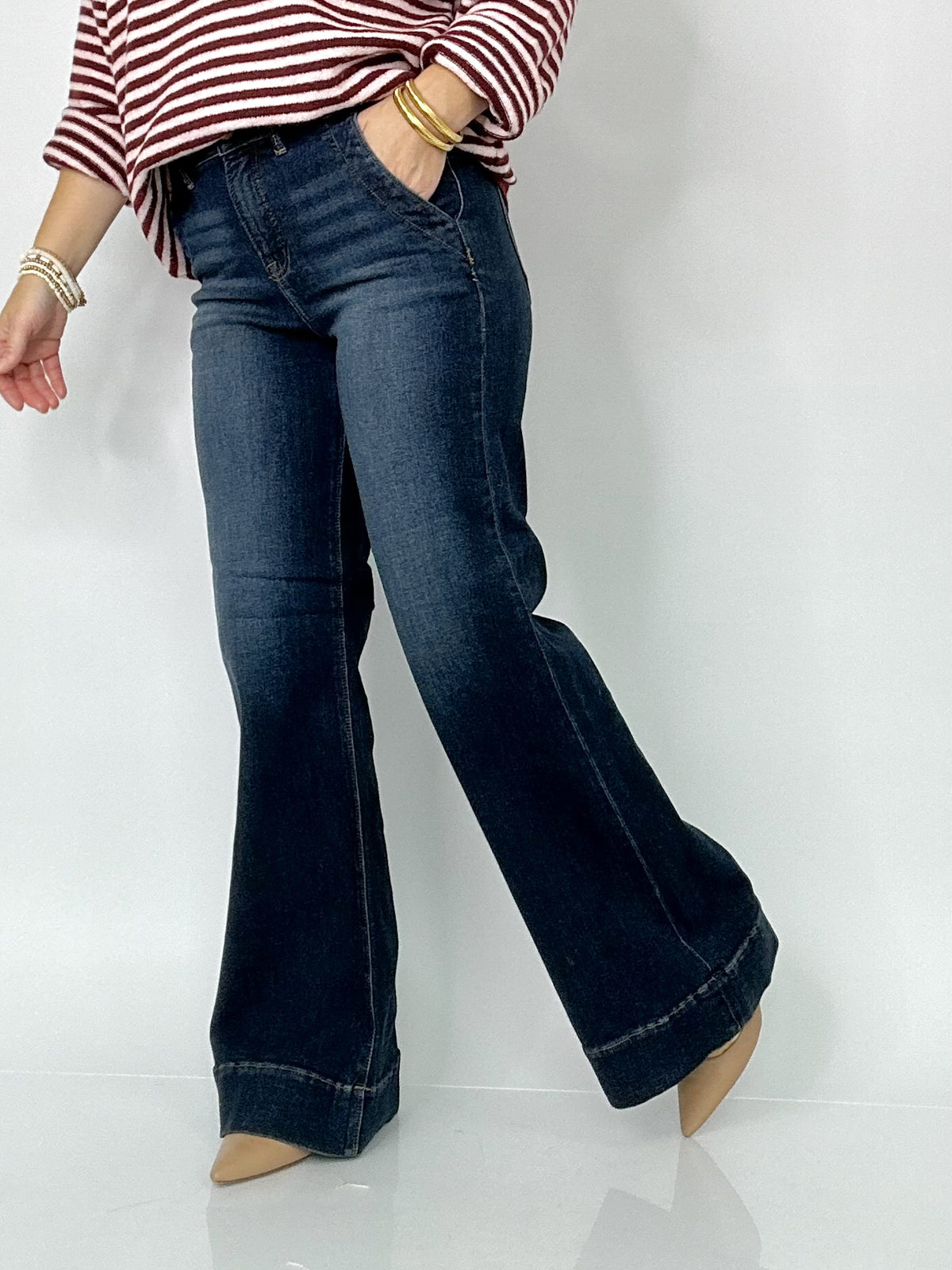Darcy High Rise Wide Flare Jeans