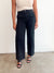 Presley Wide Leg Denim Pants, Black