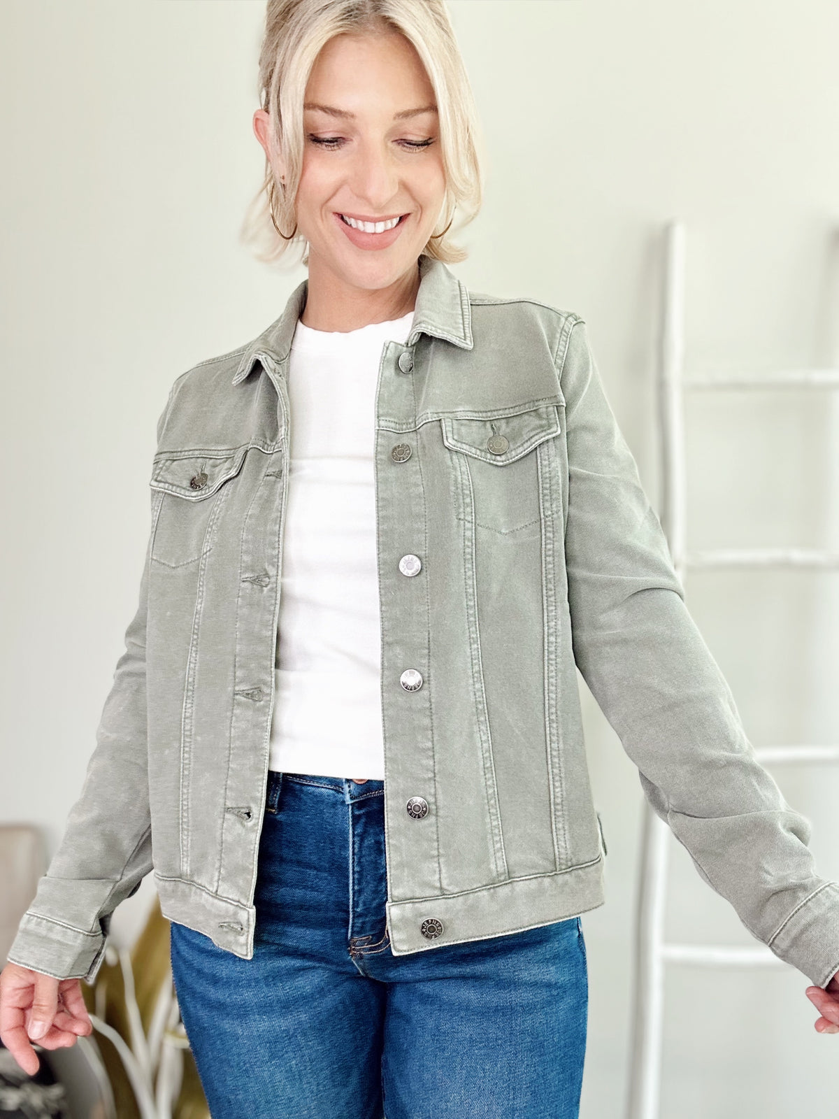 Tiffany Trucker Jacket Olive