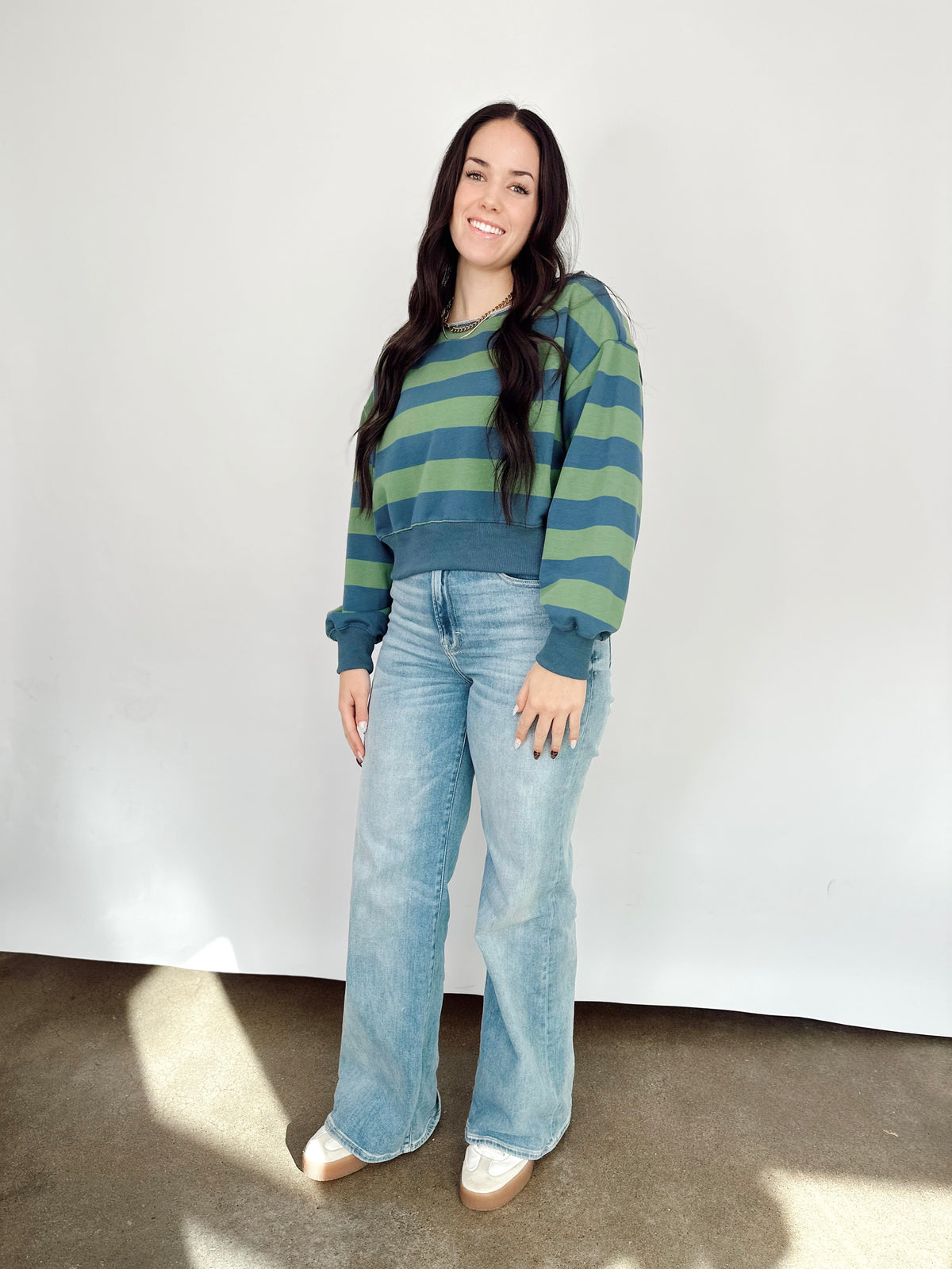 Jana Off The Shoulder Rugby Sweatshirt