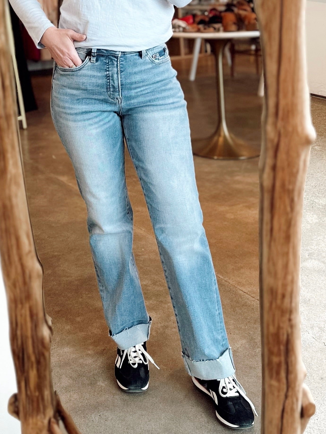 June Straight Leg Cuffed Jean