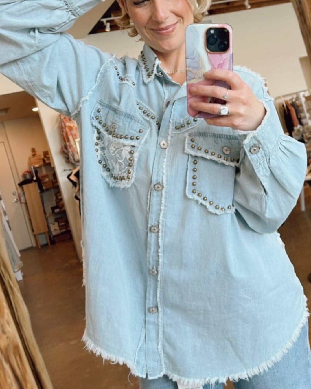 Cory Western Shirt Denim