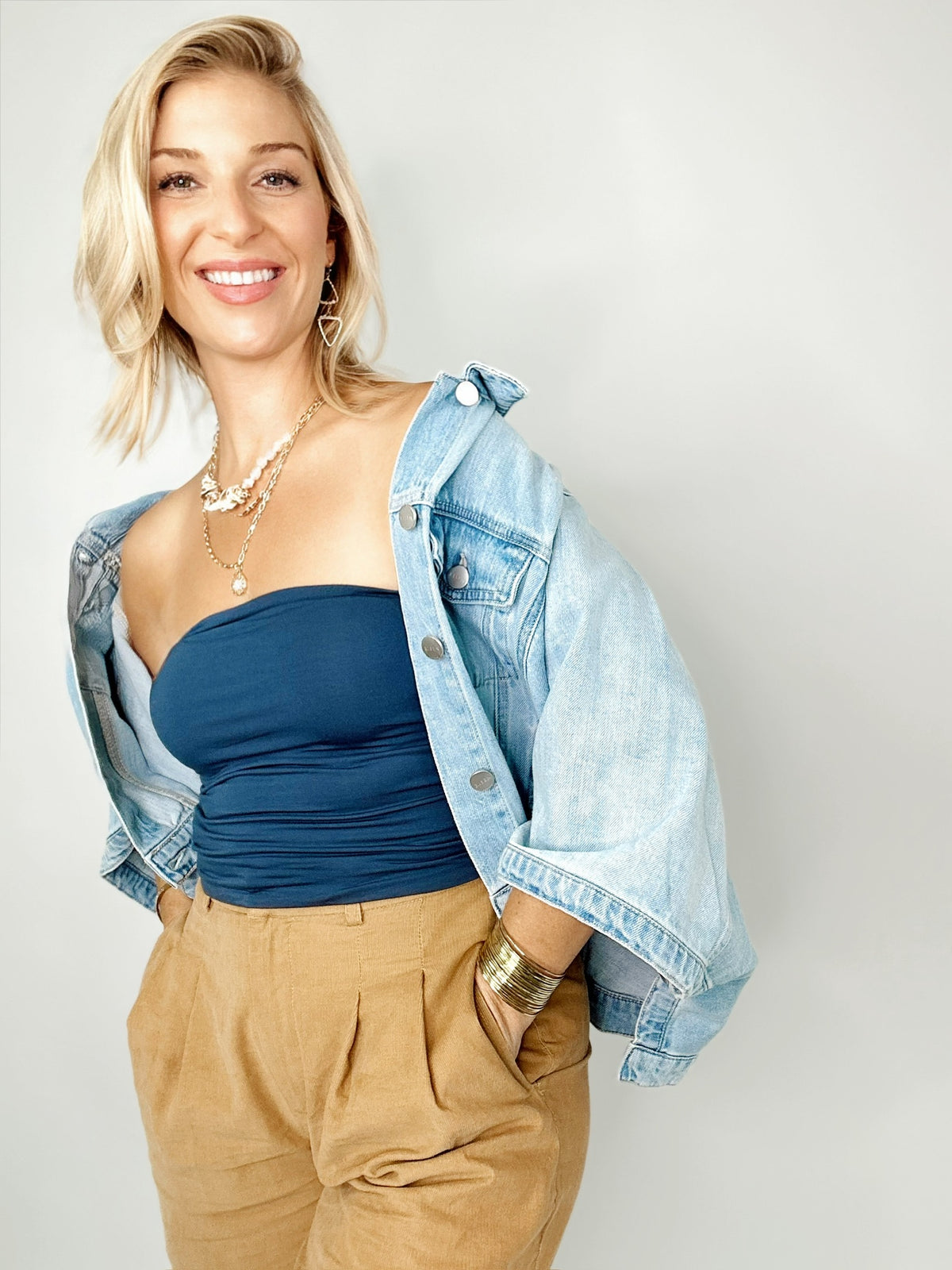 Claudia Flowy Square Jacket