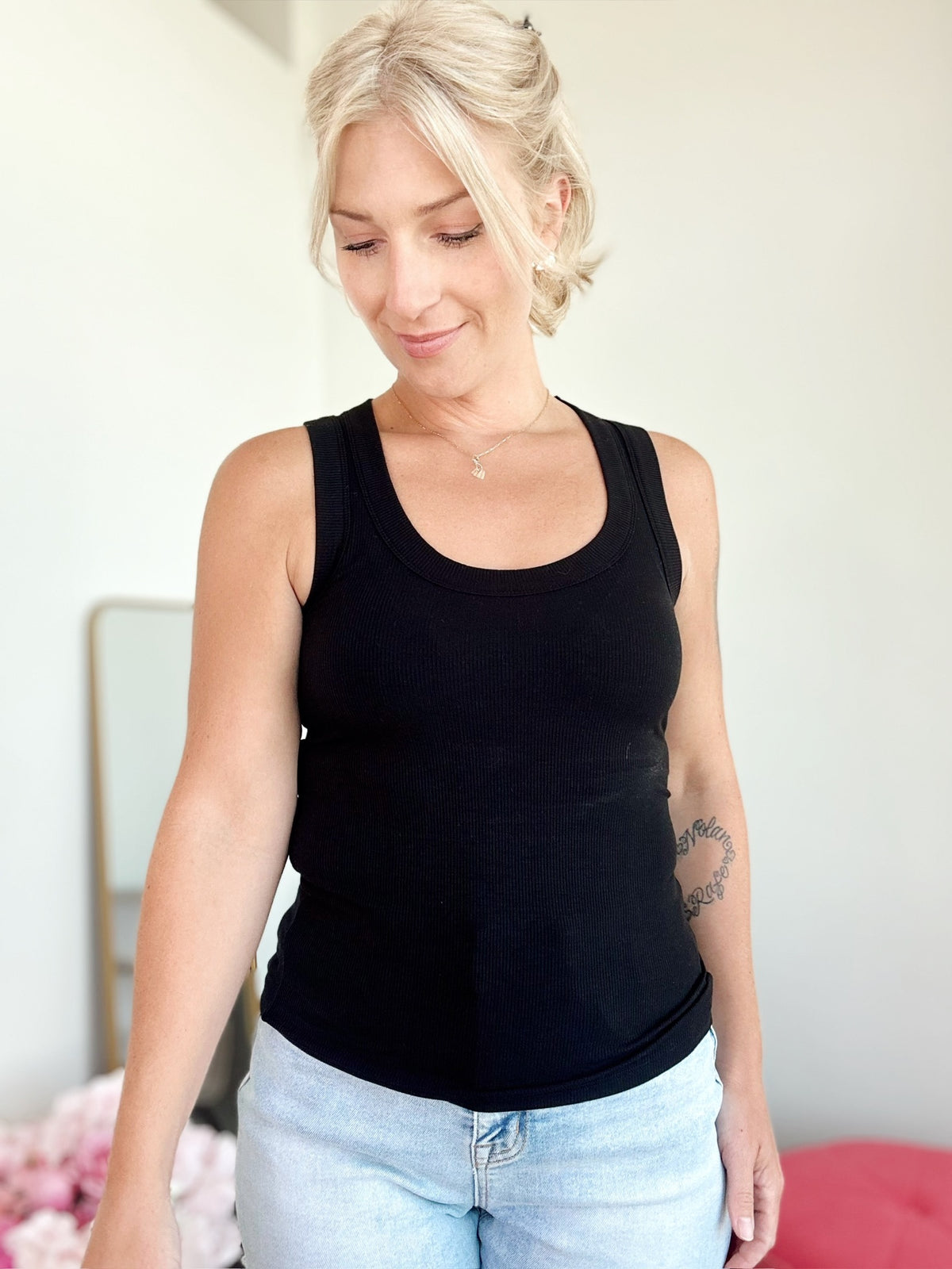 Kia Scoop Tank Top Black