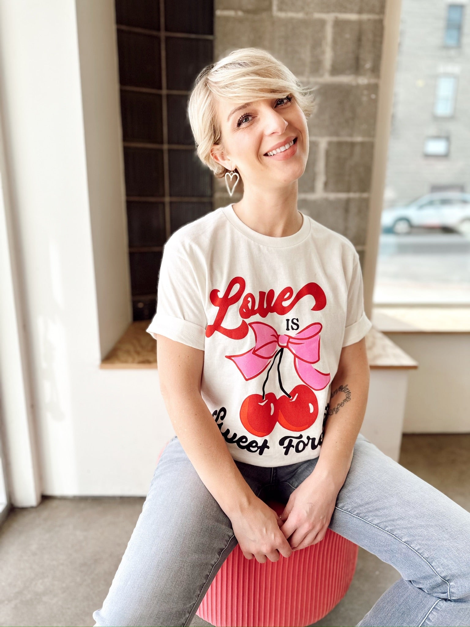 Love Is Sweet Cherry Tee