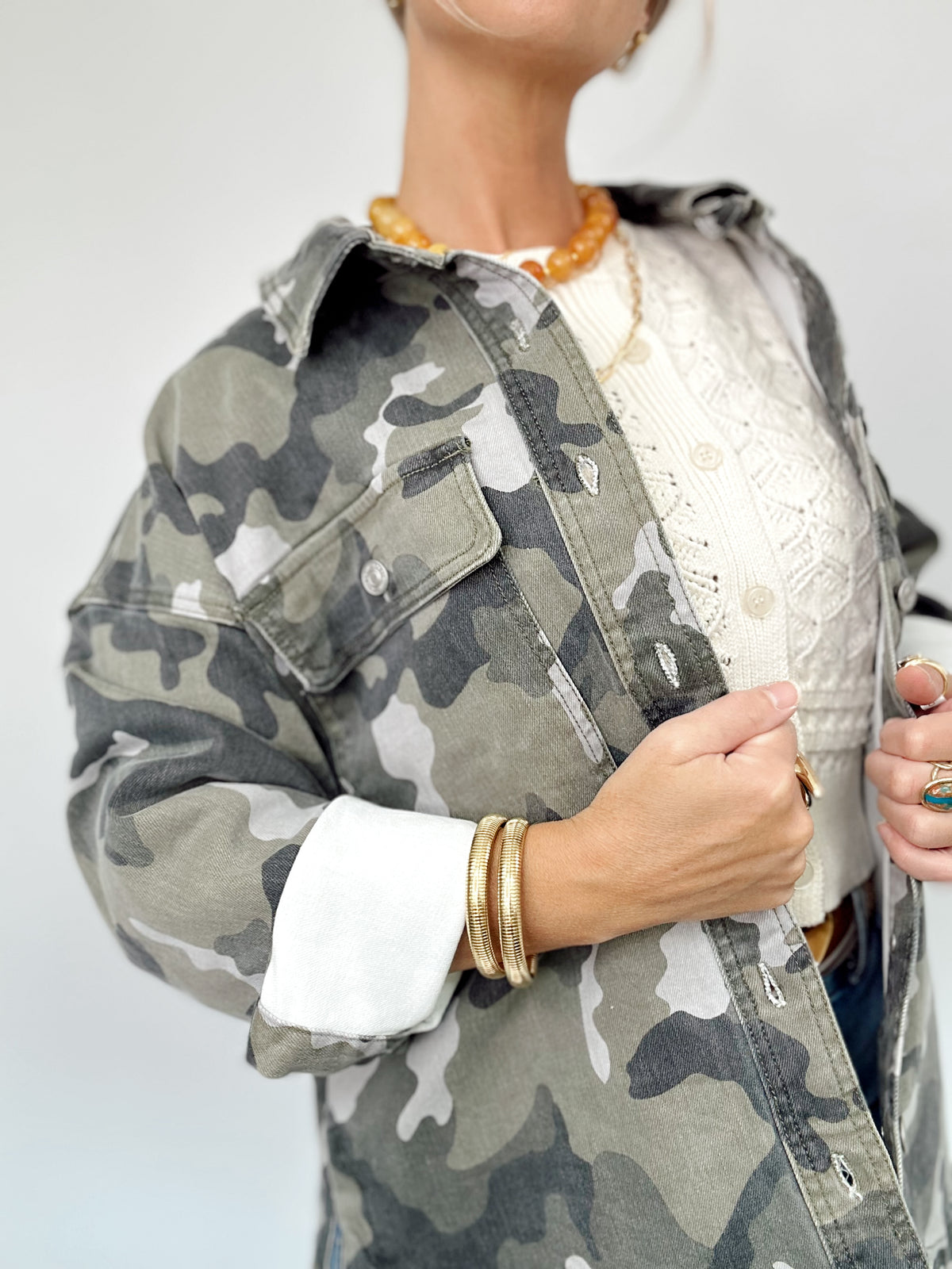 Juno Camouflage Shacket