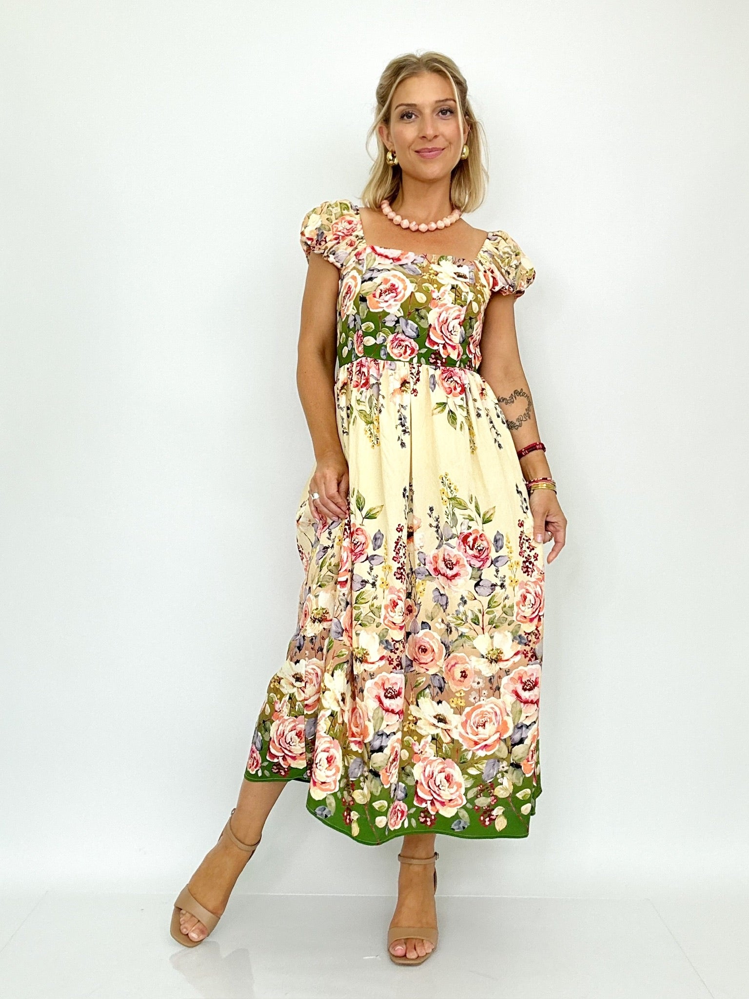 Lexi Floral Printed Midi Dress
