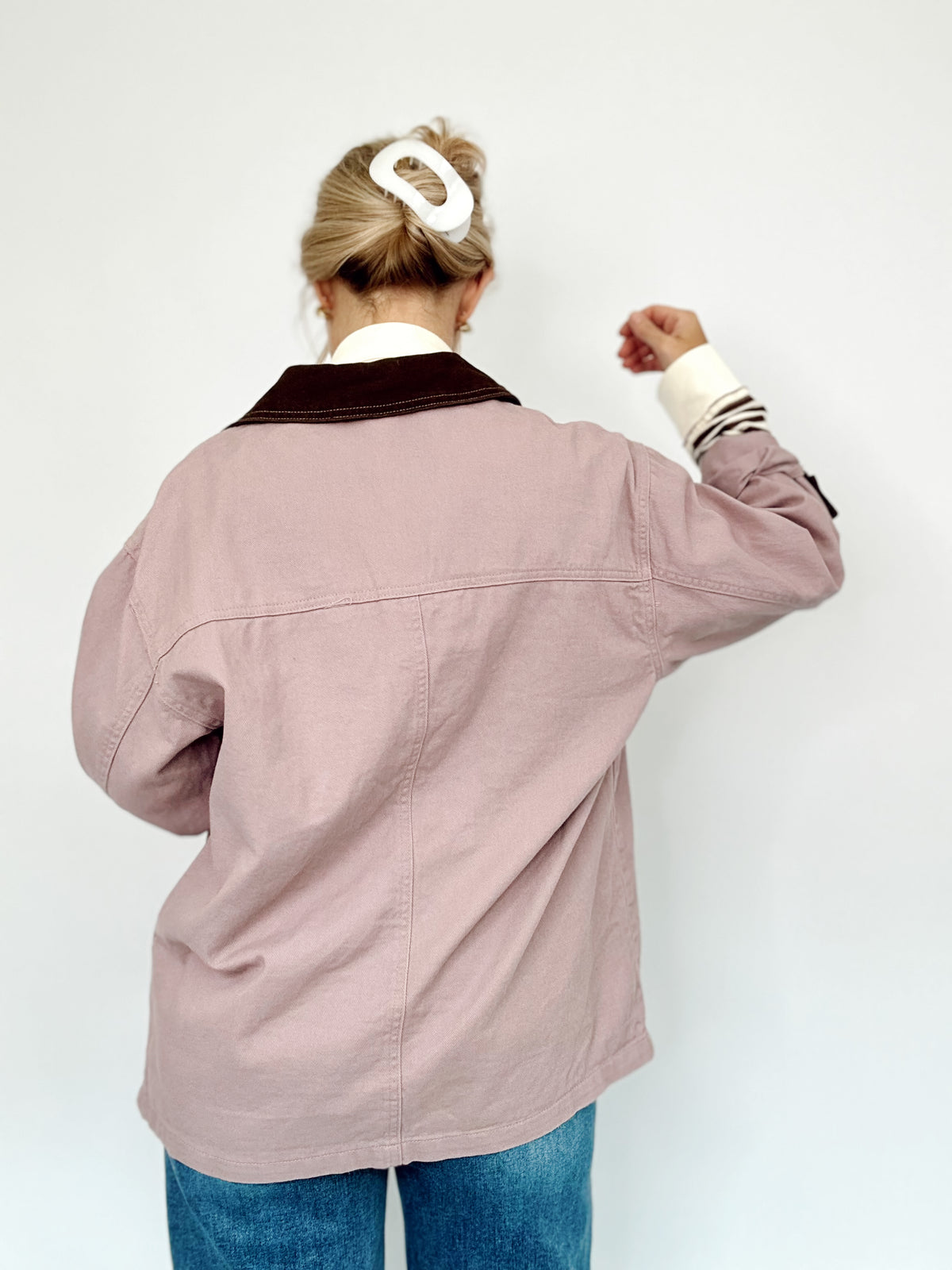 Elsie Utility Barn Jacket Mauve
