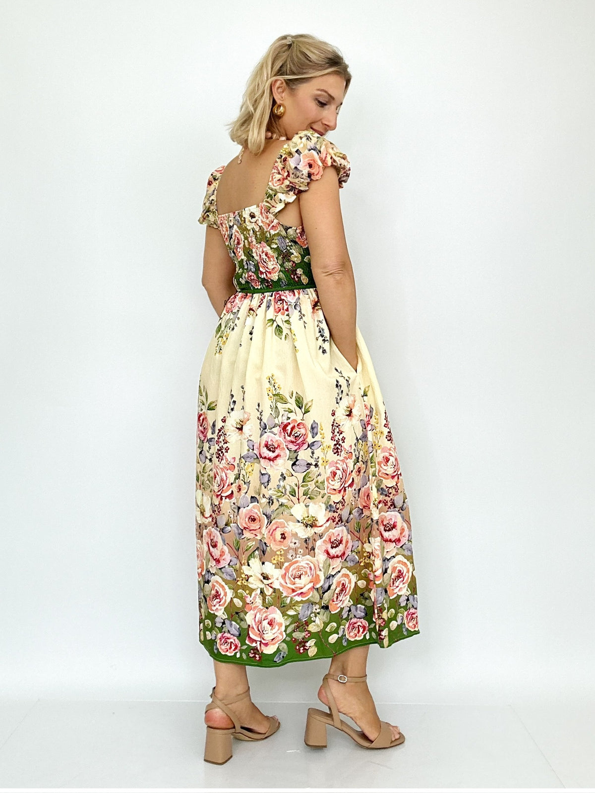 Lexi Floral Printed Midi Dress