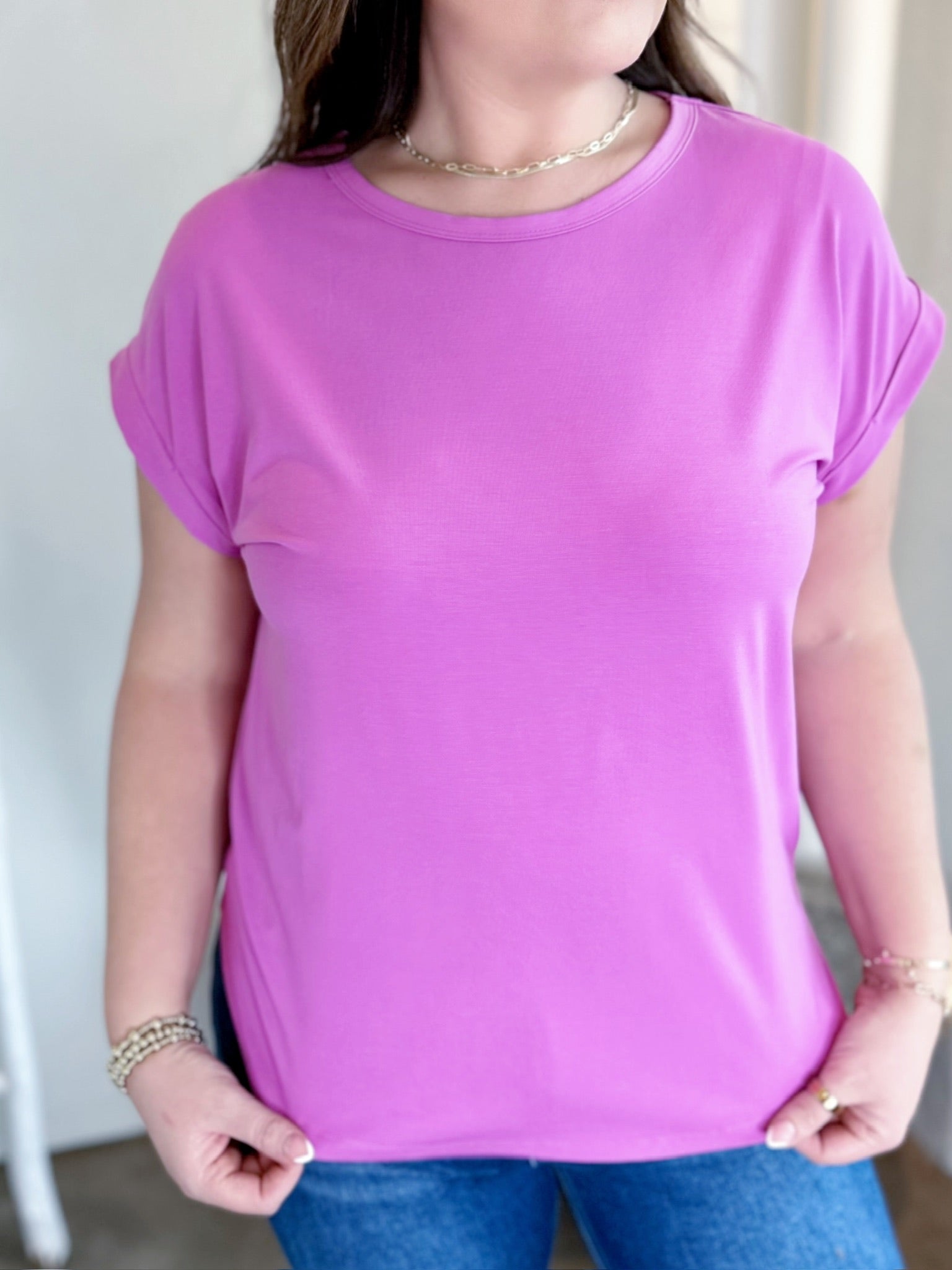 Presley Bamboo/Modal T-Shirt Berry Smoothie