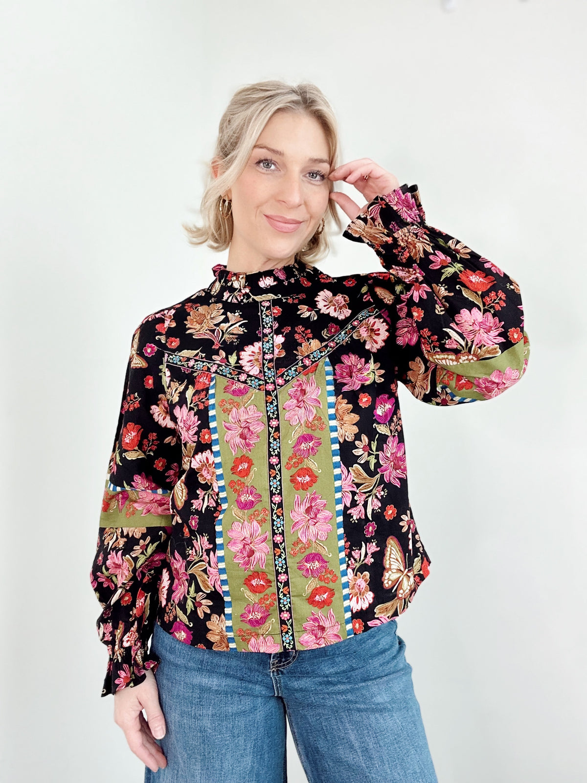 Marney Floral Print Top