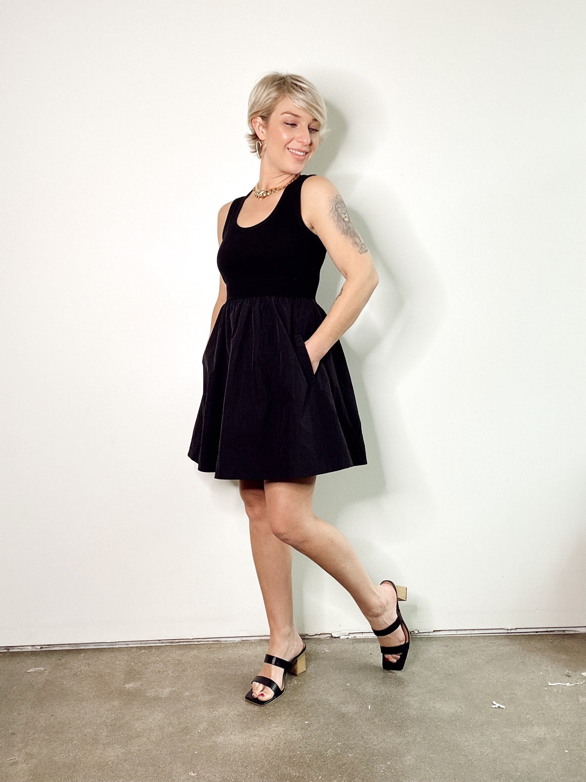 Gabby Contrast Tank Mini Dress