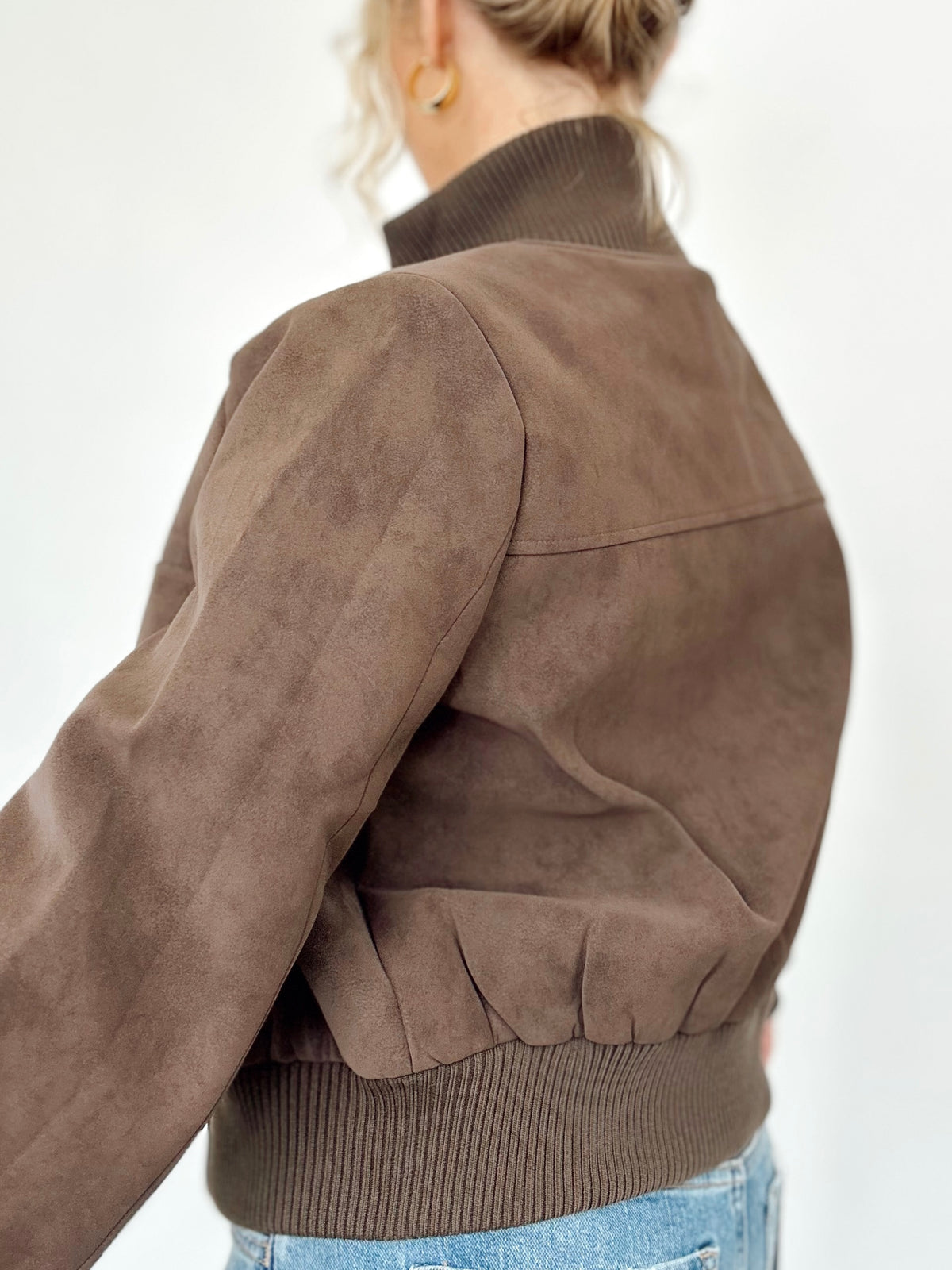 Candace Suede Jacket Brown