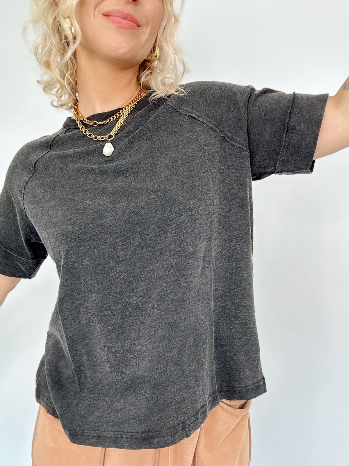 Stacy Raglan Short Sleeve Tee