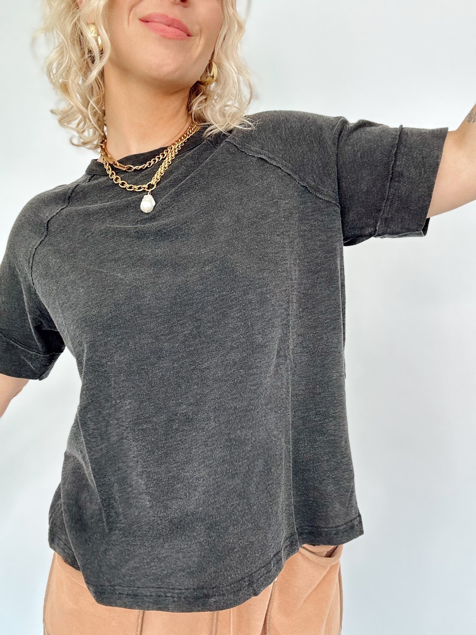 Stacy Raglan Short Sleeve Tee