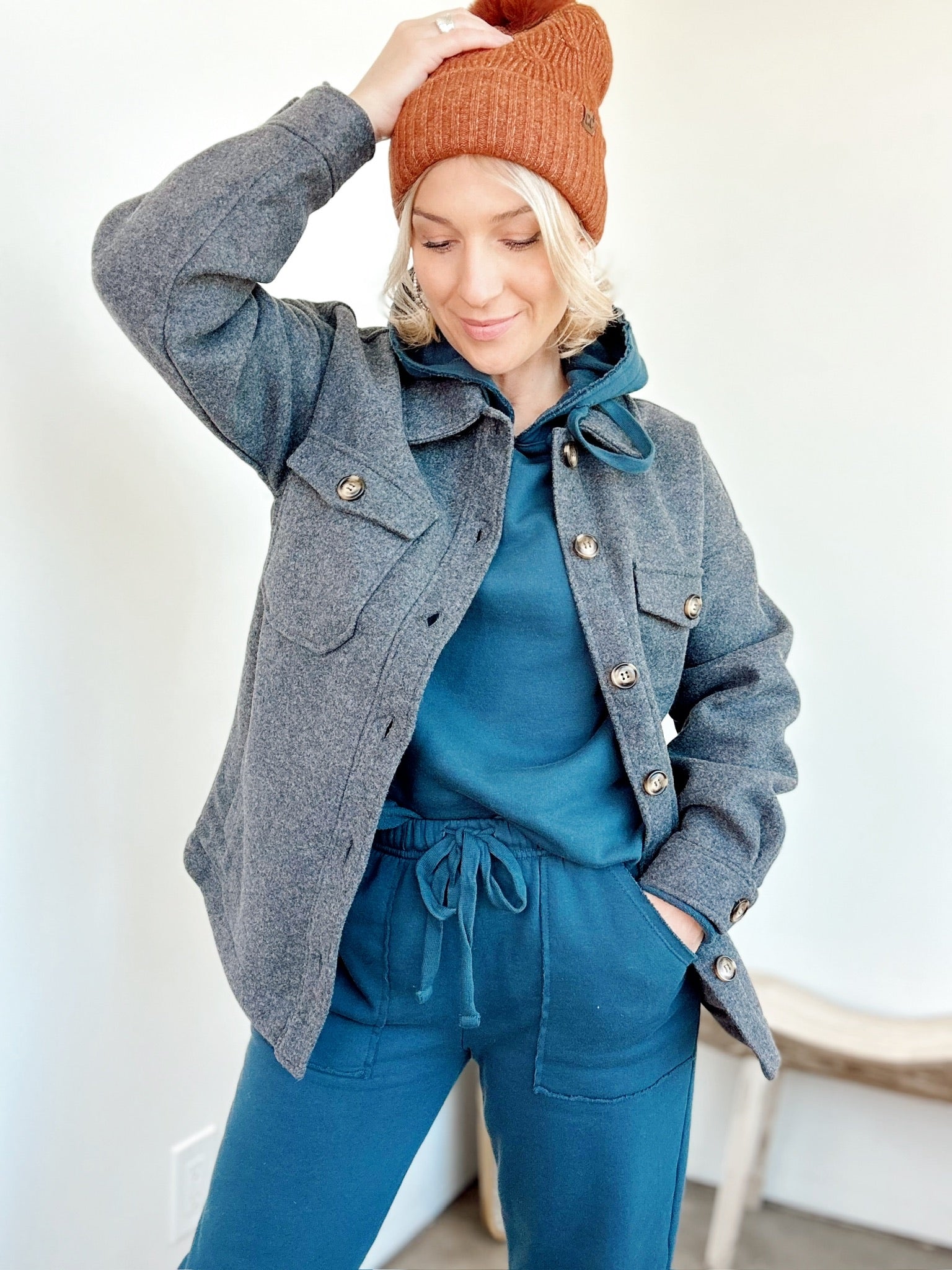 Jackie Woolen Shacket