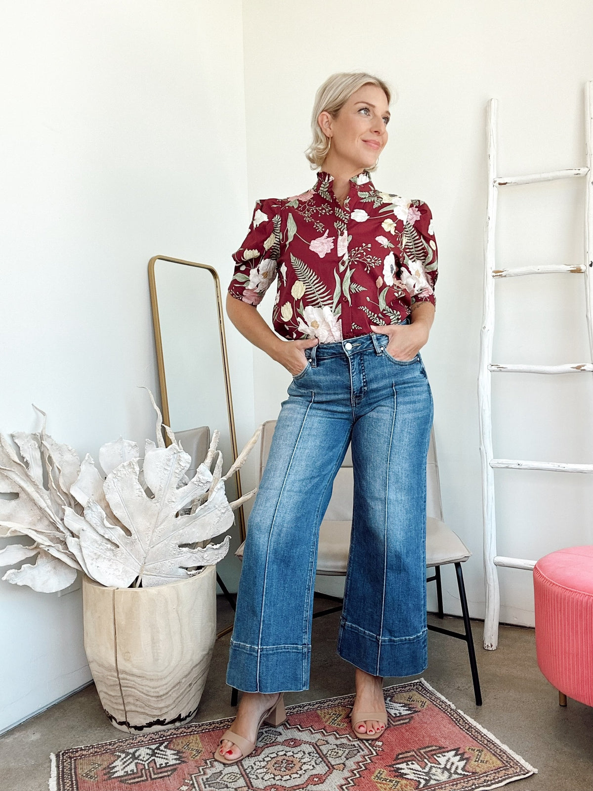 Juniper Pintuck Crop Jean