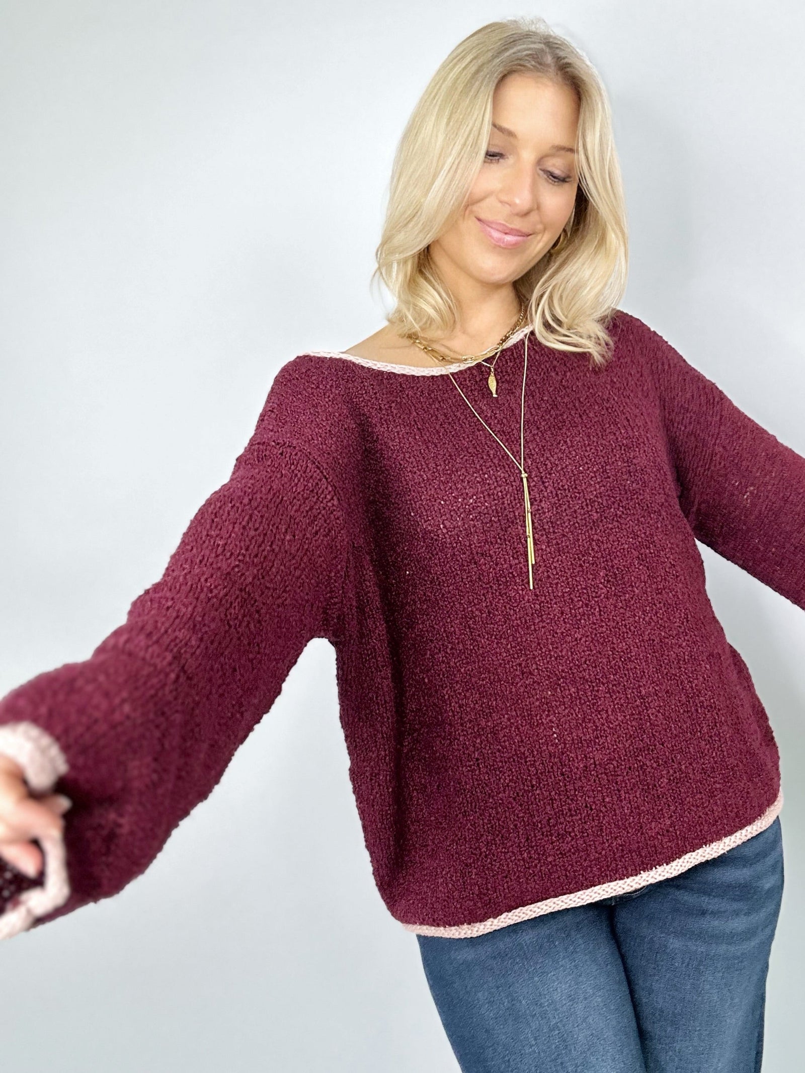 Val Boat Neck Sweater