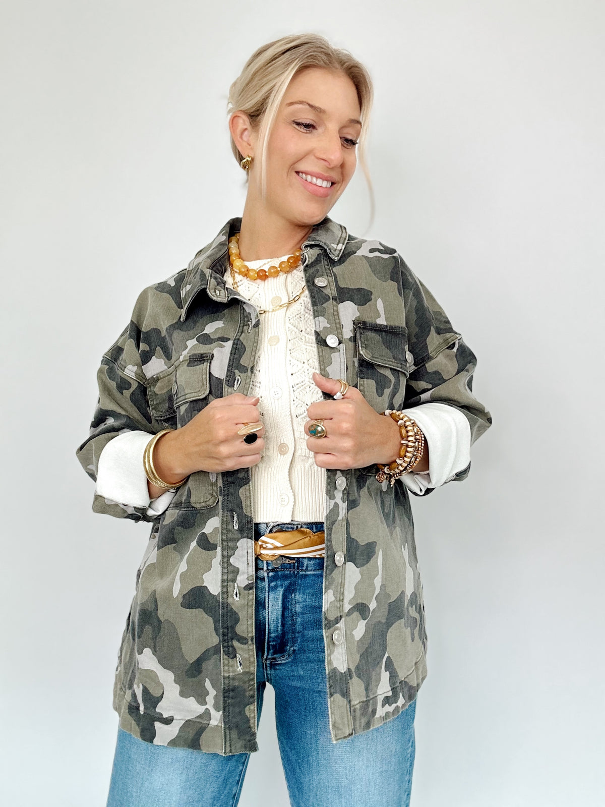 Juno Camouflage Shacket