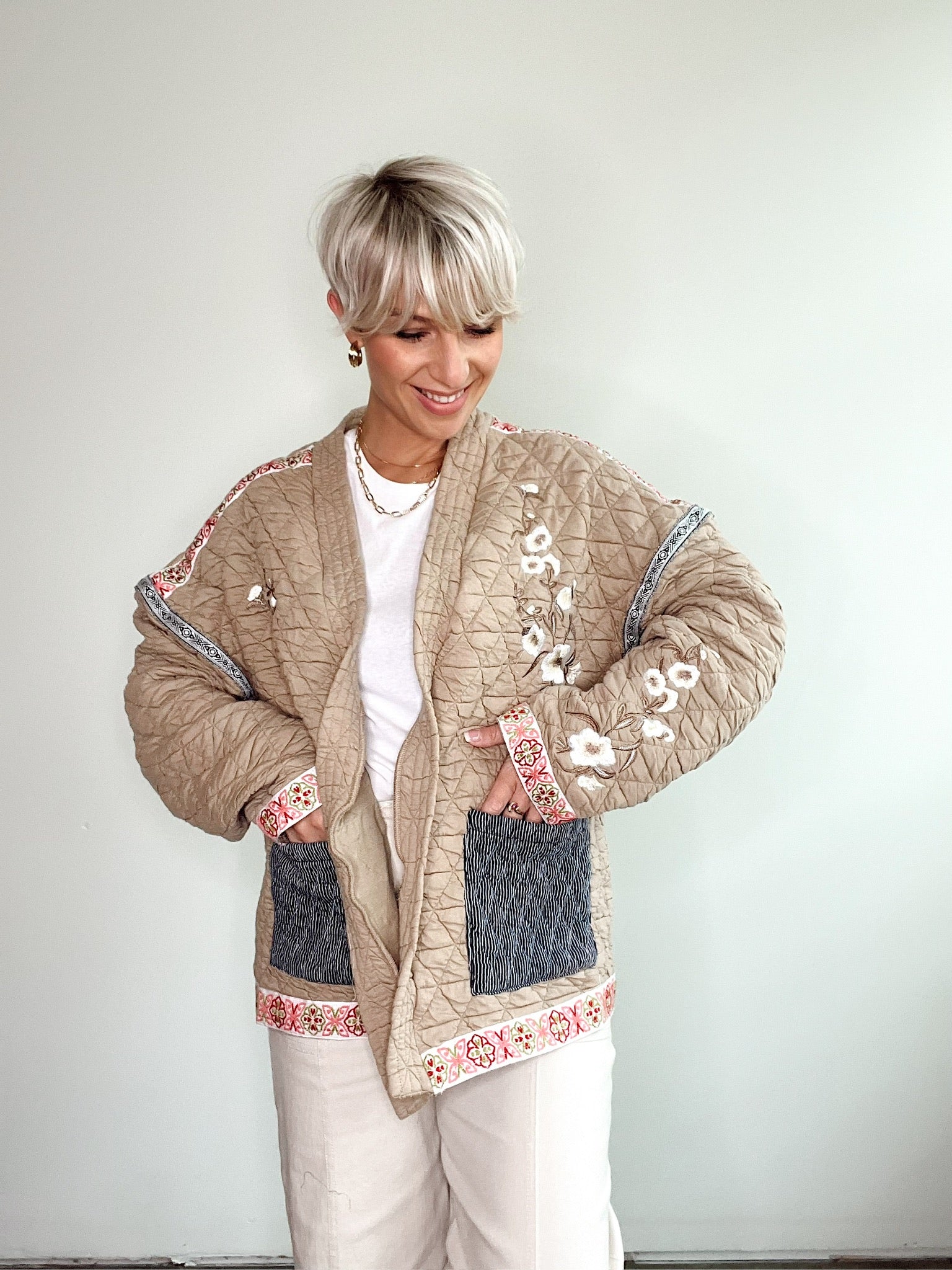 Kristina Quilted Knit Jacket