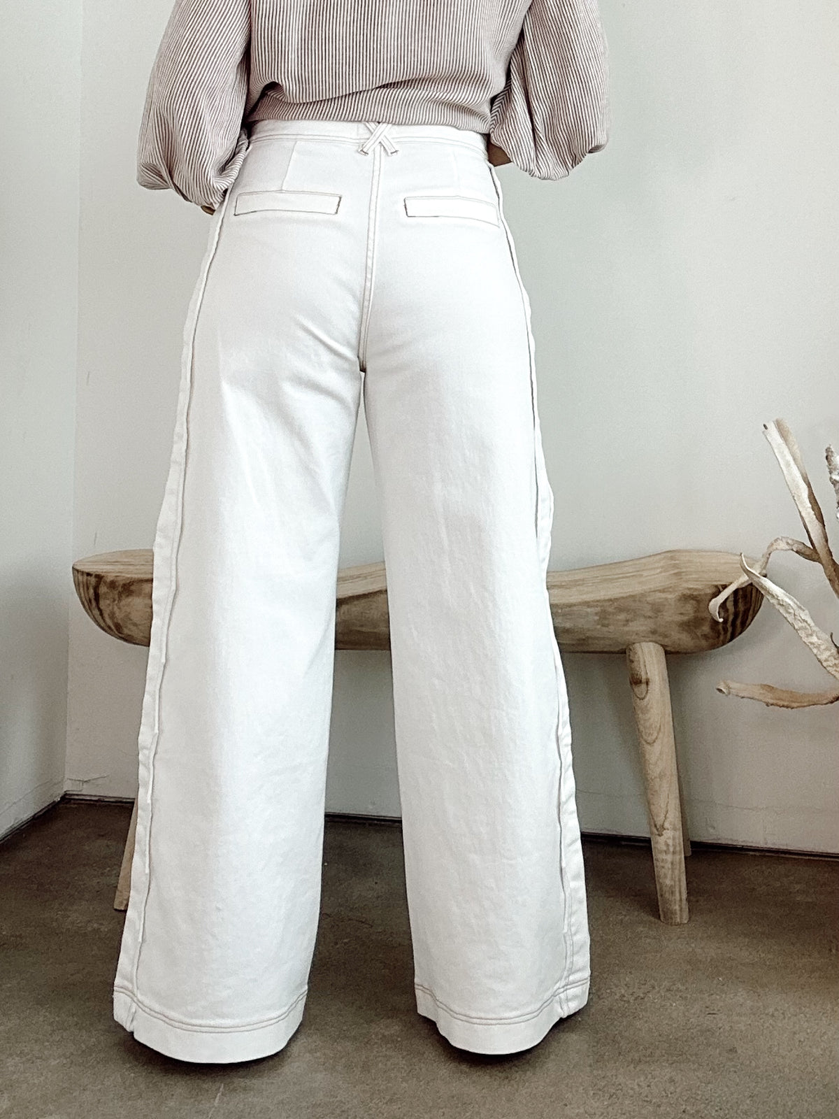 Audrey Wide Leg  Denim Trousers