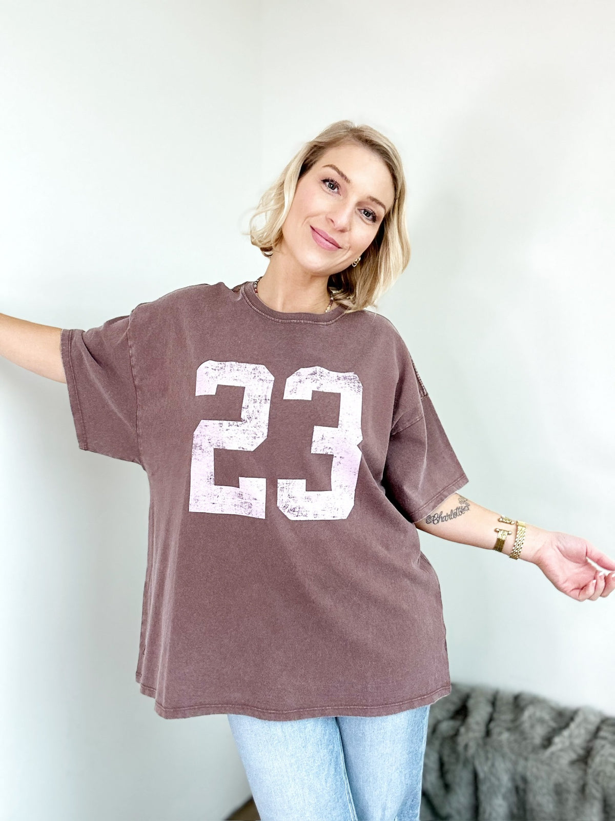 Coco Number Oversized Graphic Tee