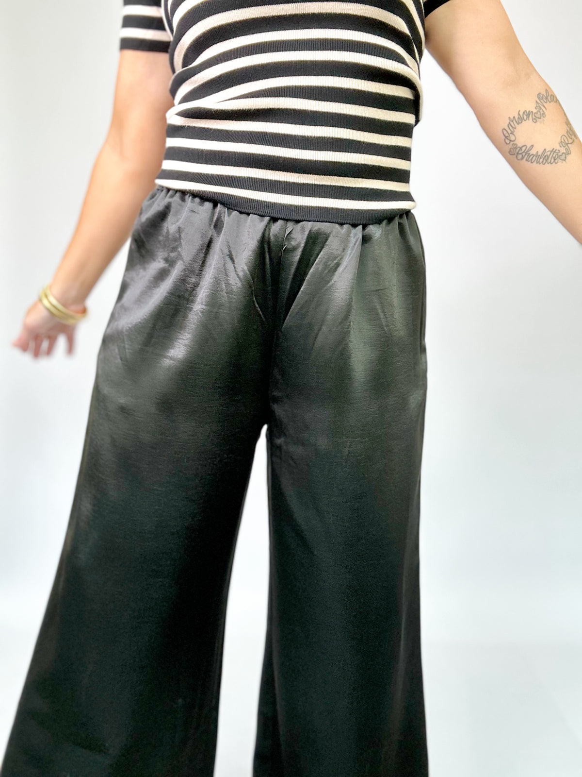 Kaye Satin Lace Pants