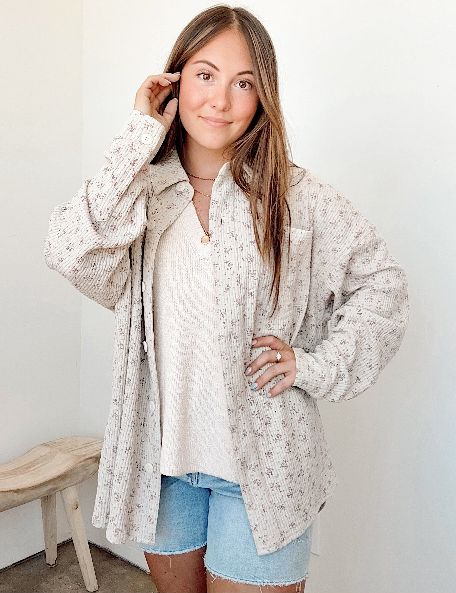 Libby Floral Knit Shirt