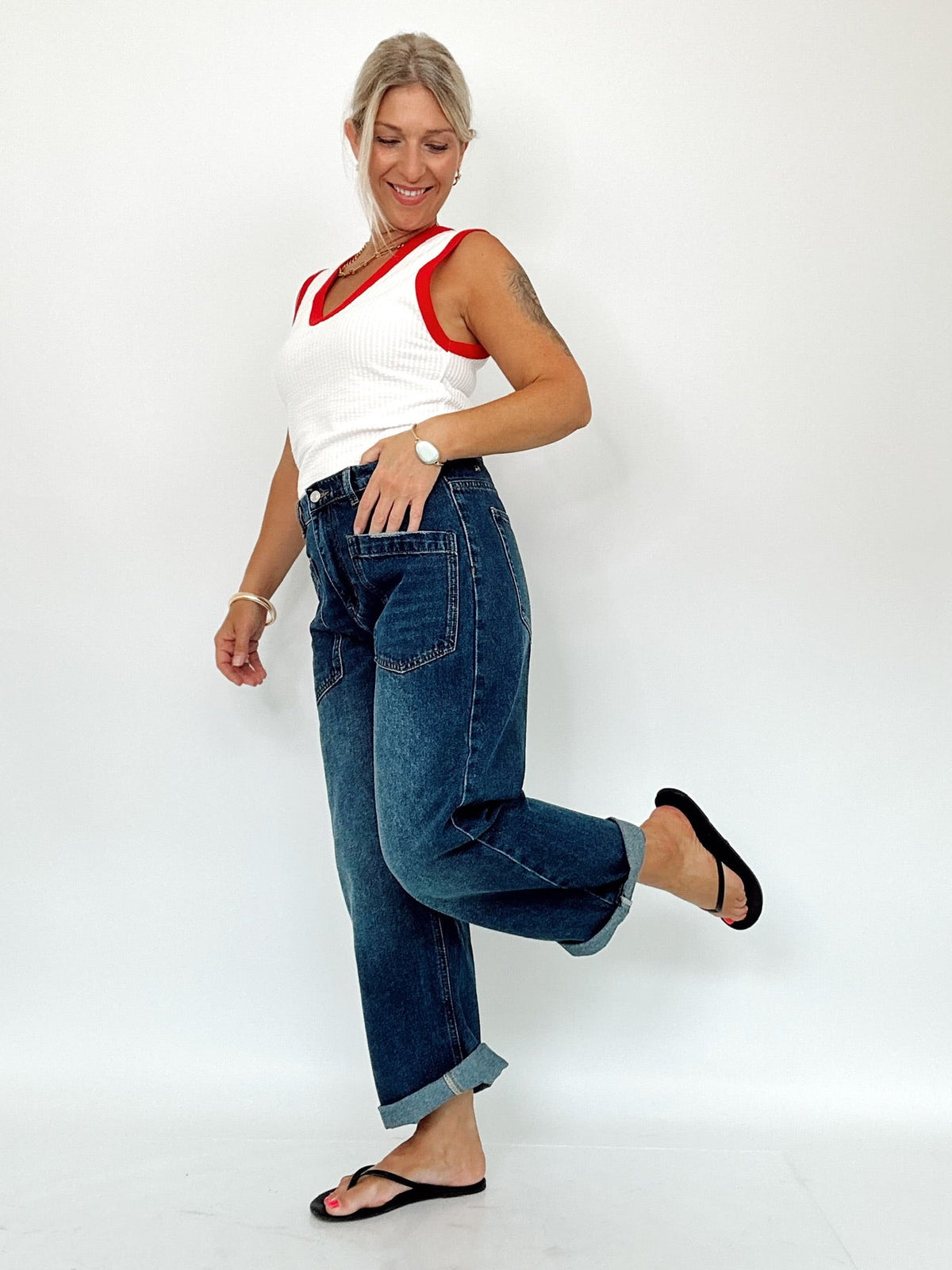 Sadie Semi Barrel Jeans